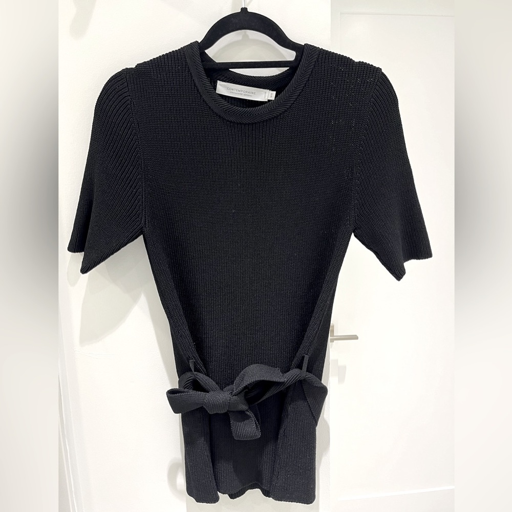 SIMONS TIE KNIT TOP